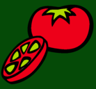 Dibujo Tomate pintado por yoy