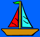 Dibujo Barco velero pintado por vixo