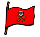 Dibujo Bandera pirata pintado por nervic
