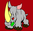 Dibujo Rinoceronte II pintado por JairoMiguelC.V.