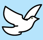 Dibujo Paloma de la paz pintado por caro
