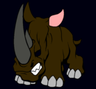 Dibujo Rinoceronte II pintado por renacuajo