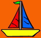 Dibujo Barco velero pintado por carlota
