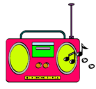 Dibujo Radio cassette 2 pintado por wendykey