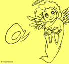 Dibujo Ángel pintado por sofiasara