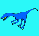 Dibujo Velociraptor II pintado por kim