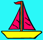 Dibujo Barco velero pintado por coti