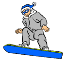 Dibujo Snowboard pintado por joaquin