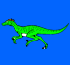 Dibujo Velociraptor pintado por tomas