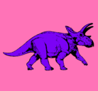 Dibujo Triceratops pintado por axel