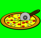 Dibujo Pizza pintado por pilyalexcc