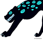 Dibujo Estatua Jaguar pintado por ramiro