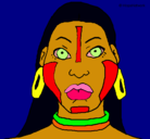 Dibujo Mujer maya pintado por temisaukkjknkkk