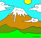 Dibujo Monte Fuji pintado por gigibonaffino