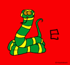 Dibujo Serpiente pintado por noelia