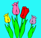 Dibujo Tulipanes pintado por MARLENE