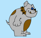 Dibujo Bulldog inglés pintado por andres
