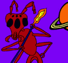 Dibujo Hormiga alienigena pintado por lara