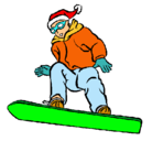 Dibujo Snowboard pintado por jeremias