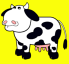 Dibujo Vaca pensativa pintado por david