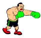 Dibujo Boxeador pintado por maicol