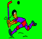 Dibujo Jugador de hockey sobre hierba pintado por fede