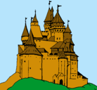 Dibujo Castillo medieval pintado por jocelyn