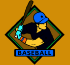 Dibujo Logo de béisbol pintado por momo