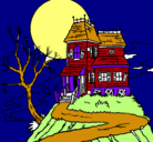Dibujo Casa encantada pintado por ximena