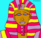 Dibujo Tutankamon pintado por alexandra