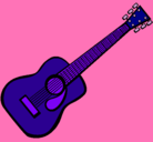 Dibujo Guitarra española II pintado por rosa