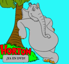 Dibujo Horton pintado por aron