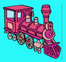 Dibujo Tren pintado por aislinnmarian-