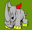 Dibujo Rinoceronte II pintado por johnreyes