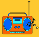 Dibujo Radio cassette 2 pintado por aiverson