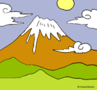 Dibujo Monte Fuji pintado por jeulm