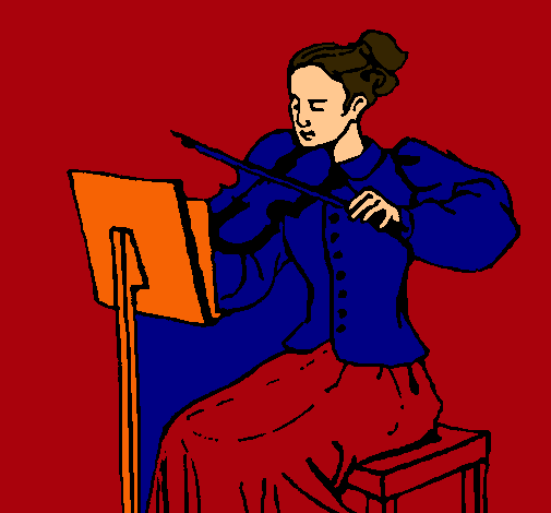 Dama violinista