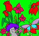 Dibujo Fauna y flora pintado por milda