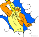 Dibujo Dios Zeus pintado por ale200
