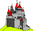 Dibujo Castillo medieval pintado por yo