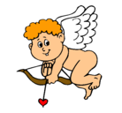 Dibujo Cupido pintado por ivon