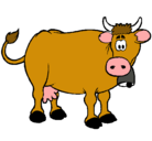Dibujo Vaca lechera pintado por david