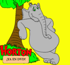 Dibujo Horton pintado por lolis
