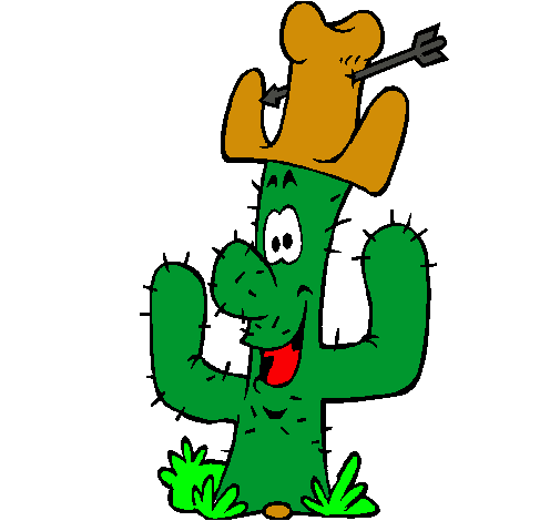 Cactus con sombrero