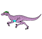 Dibujo Velociraptor pintado por Santi
