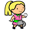 Dibujo Chica tenista pintado por distrollernksceciprinsess
