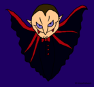 Dibujo Vampiro terrorífico pintado por ANTONIO