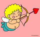 Dibujo Cupido pintado por happygirl