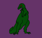 Dibujo Tiranosaurios rex pintado por valen