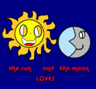 Dibujo Sol y luna pintado por NOEMI